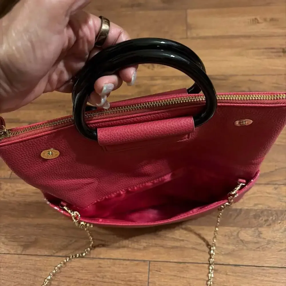 Moda Luxe Candice Foldover Crossbody Clutch Purse